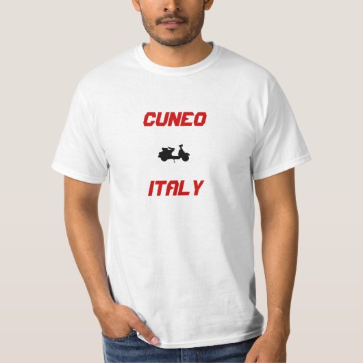 Cuneo, Italië Scooter T-shirt (Voorkant)