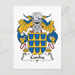 Cunha Family Crest Briefkaart