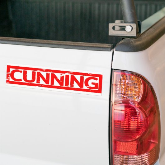 Cunning Stamp Bumpersticker (Op Truck)