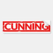 Cunning Stamp Bumpersticker (Voorkant)