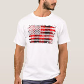 Cunningham achternaam American Flag Scottish Clan T-shirt (Voorkant)