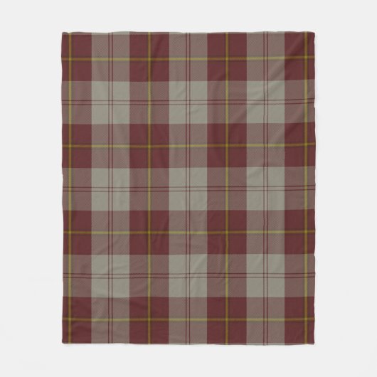 Cunningham Bourgondië Dancers Plaid Fleece Deken (Voorkant)