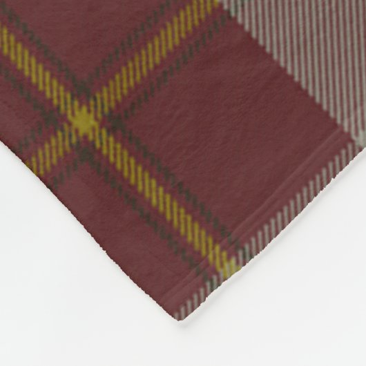 Cunningham Bourgondië Dancers Plaid Fleece Deken (Hoek)