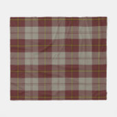 Cunningham Burgundy Dansers Schotsgeruit Fleece Deken (Voorkant (Horizontaal))
