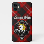 Cunningham Clan Badge & Tartan Telefoon Case (Achterkant)
