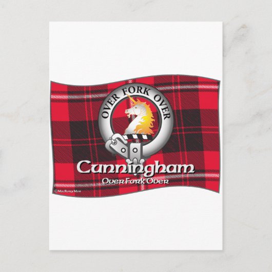 Cunningham Clan Briefkaart (Voorkant)