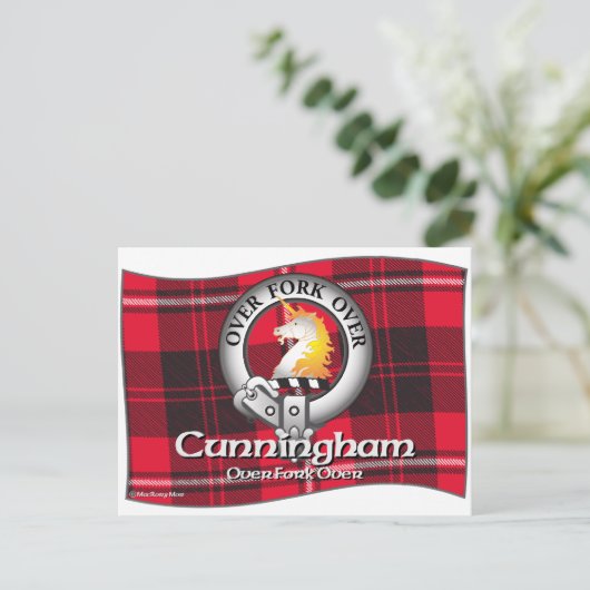 Cunningham Clan Briefkaart (Staand voorkant)