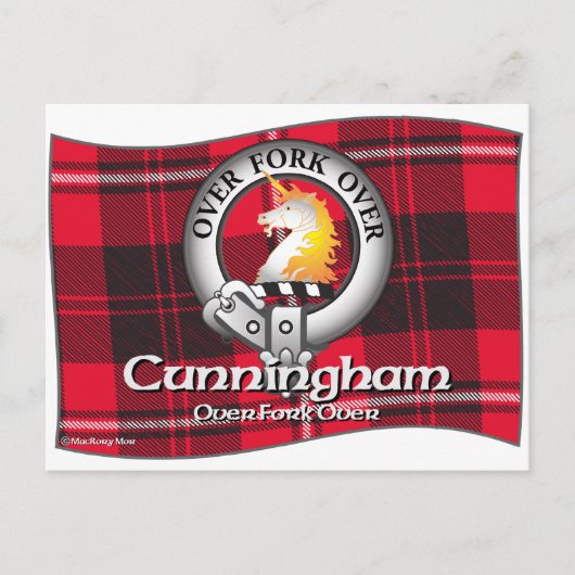 Cunningham Clan Briefkaart (Voorkant)