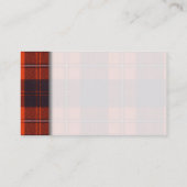 Cunningham clan Pset Scottish tartan Visitekaartje (Achterkant)