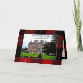 Cunningham Clan Schotse Thuis Vouwbare Wenskaart Kaart