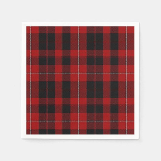 Cunningham Clan Tartan Plaid Papieren servetten (Voorkant)