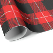 Cunningham Clan Tartan Red Black Plaid Cadeaupapier (Rol Hoek)