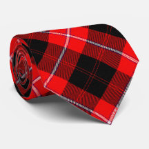 Cunningham Clan Tartan Rood Zwart