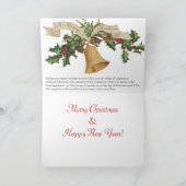 Cunningham Clan's Castle Gold Bell-kerstKaart Feestdagen Kaart (Binnen)