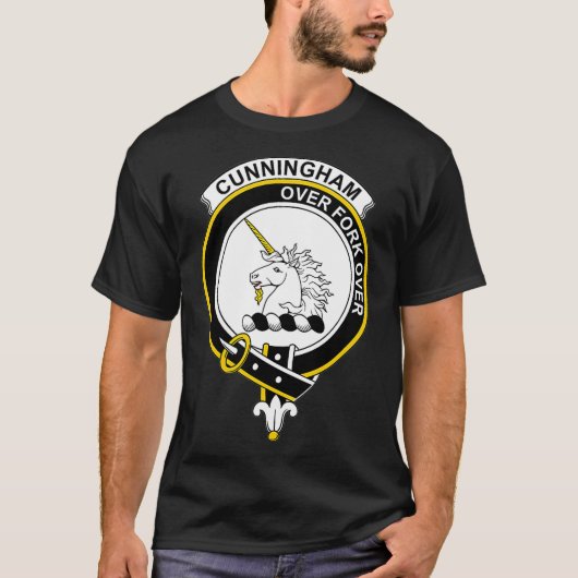 Cunningham Coat of Arms Family Crest T-shirt (Voorkant)