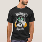 Cunningham Crest Coat of Arms *Locatie toevoegen* T-shirt (Voorkant)