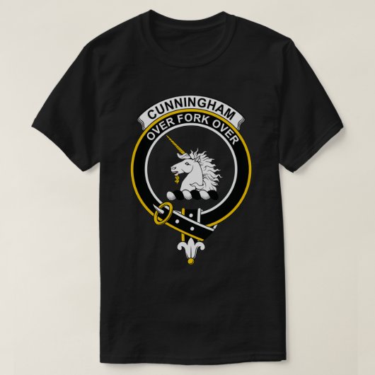 Cunningham Crest Tartan Clan Scottish Clan T-shirt (Design voorkant)