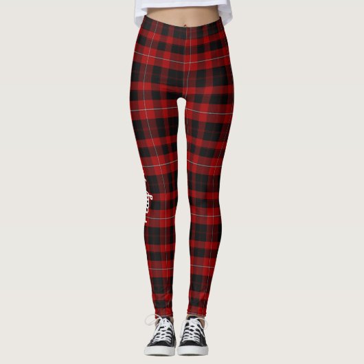 Cunningham Custom Tartan Plaid Leggings (Voorkant)