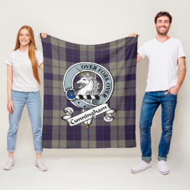 Cunningham Dress Blue Dancers Clan Badge Schotse P Fleece Deken