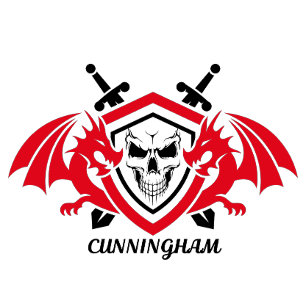Cunningham familie crest T-shirt