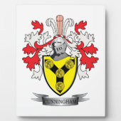 Cunningham familiewapen Wapenschild Fotoplaat (Voorkant)