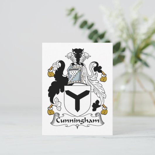 Cunningham Family Crest Briefkaart (Staand voorkant)