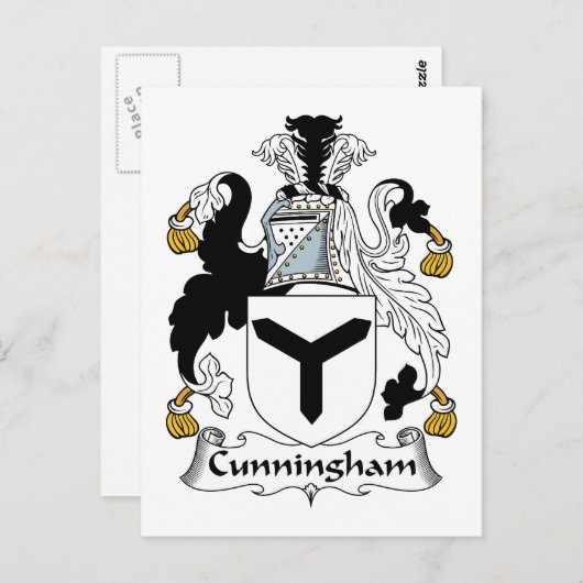 Cunningham Family Crest Briefkaart (Voorkant / Achterkant)