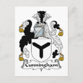 Cunningham Family Crest Briefkaart (Voorkant)