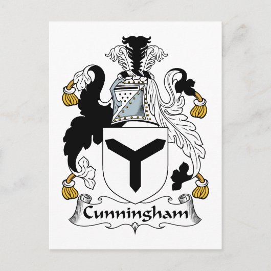 Cunningham Family Crest Briefkaart (Voorkant)