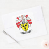 Cunningham Family Crest Coat. Vierkante Sticker (Envelop)