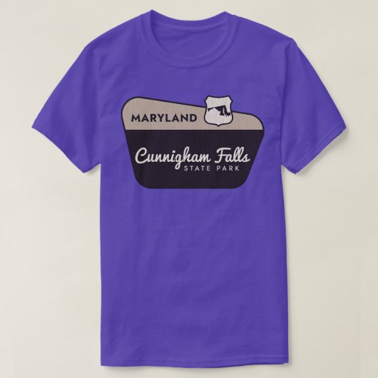 Cunningham Herfsten State Park Maryland Welkomstbo T-shirt (Design voorkant)