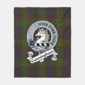 Cunningham Hunting Modern Clan Badge Tartan Pset Fleece Deken (Voorkant)