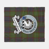 Cunningham Hunting Modern Clan Badge Tartan Pset Fleece Deken (Voorkant (Horizontaal))