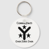Cunningham over vork sleutelhanger (Voorkant)