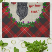 Cunningham Scottie Hondenkeukenhanddoek Theedoek (Gevouwen)