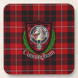 Cunningham Scottish Clan Tartan & Crest Bier Onderzetter