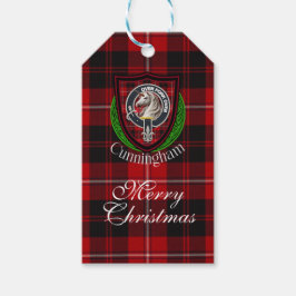 Cunningham Scottish Clan Tartan & Crest Cadeaulabel