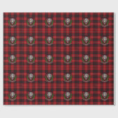 Cunningham Scottish Clan Tartan & Crest Cadeaupapier (Vlak)