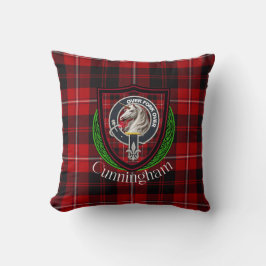 Cunningham Scottish Clan Tartan & Crest Kussen