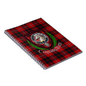 Cunningham Scottish Clan Tartan & Crest Notitieboek (Rechterzijde)