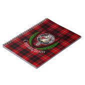 Cunningham Scottish Clan Tartan & Crest Notitieboek (Linkerzijde)