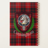 Cunningham Scottish Clan Tartan & Crest Planner (Achterkant)