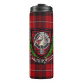 Cunningham Scottish Clan Tartan & Crest Thermosbeker (Voorkant)