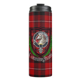 Cunningham Scottish Clan Tartan & Crest Thermosbeker