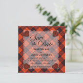 Cunningham Scottish clan tartan - Pset Save The Date (Staand voorkant)