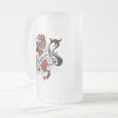 Cunningham Tartan Lion Matglas Bierpul (Voorkant links)