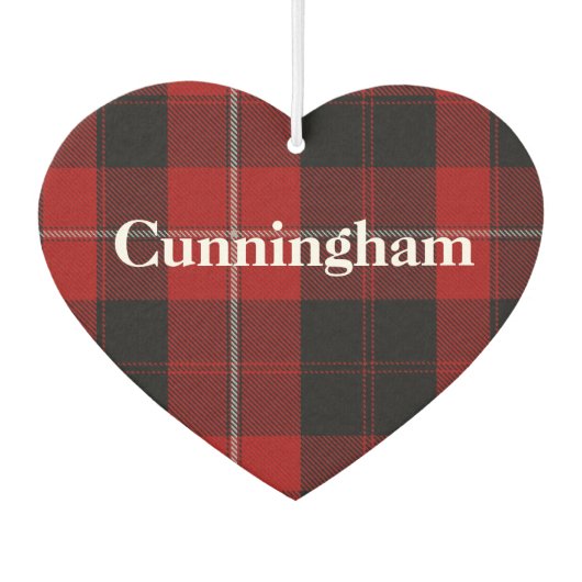 Cunningham Tartan Plaid Luchtverfrisser (Achterkant)