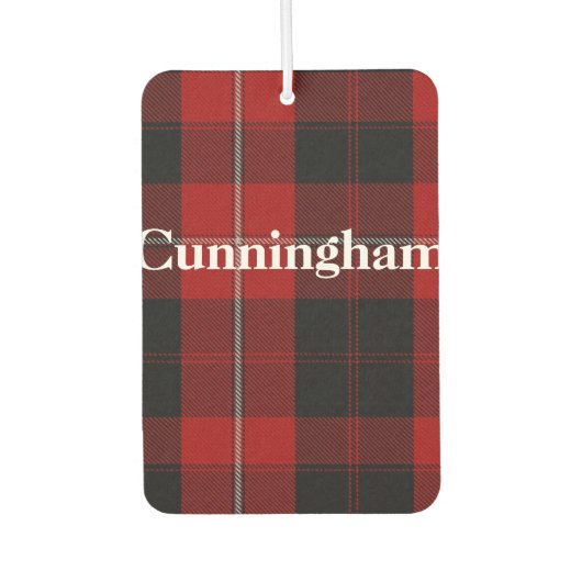 Cunningham Tartan Plaid Luchtverfrisser (Voorkant)