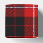 Cunningham Tartan Red Black Pset Bedankdoosjes (Bovenkant)