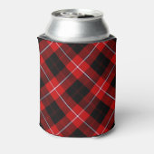 Cunningham Tartan Red Black Pset Blikjeskoeler (Blikje Achterkant)